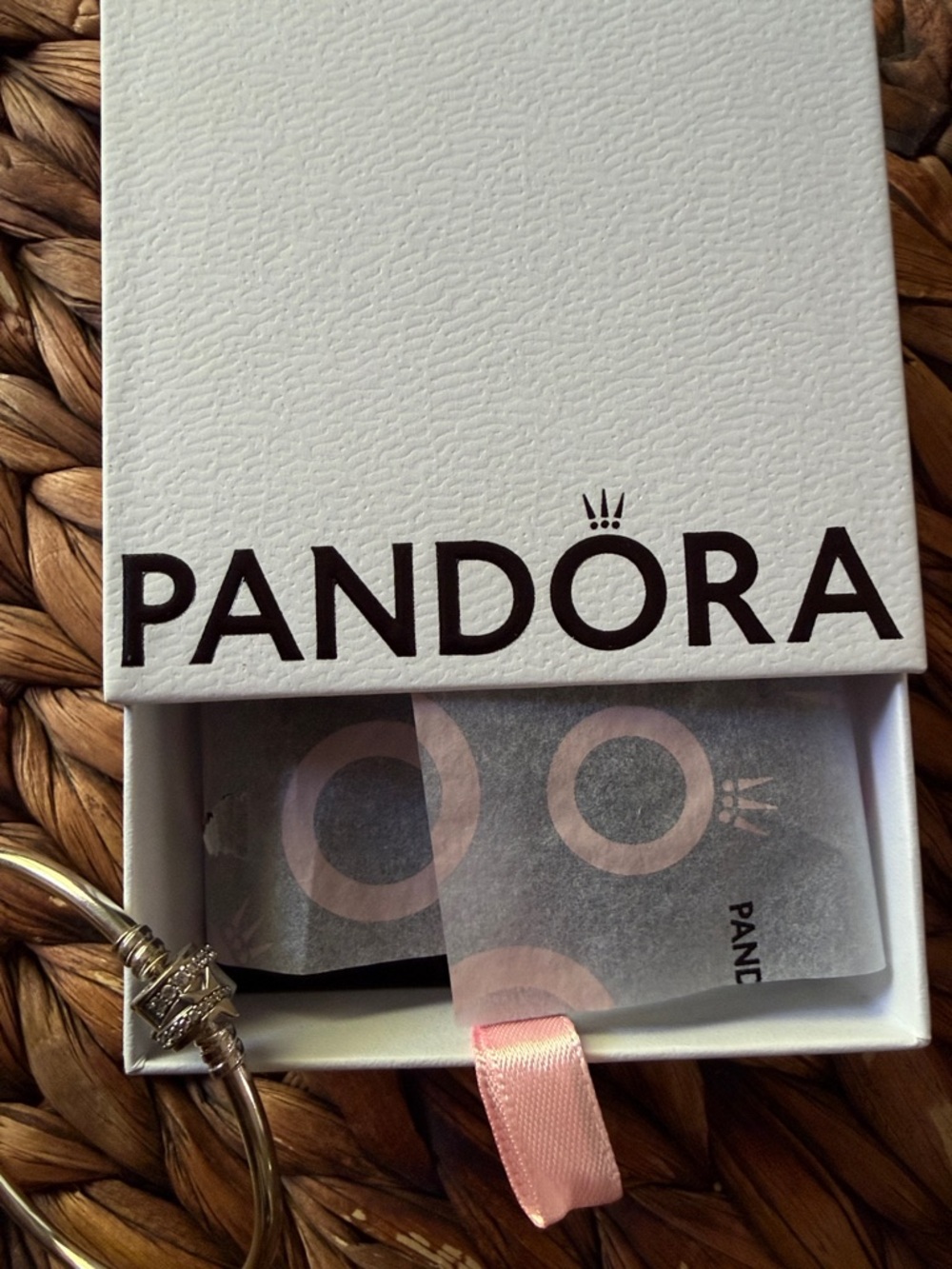 Pandora Shooting Star Silver Bangle NWoT - Picture 2 of 10